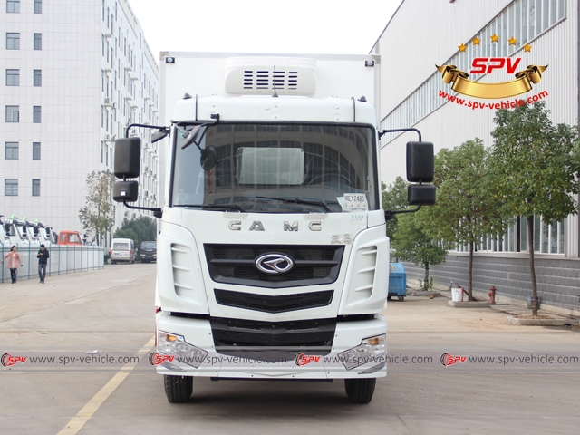 CAMC refrigerator truck front view